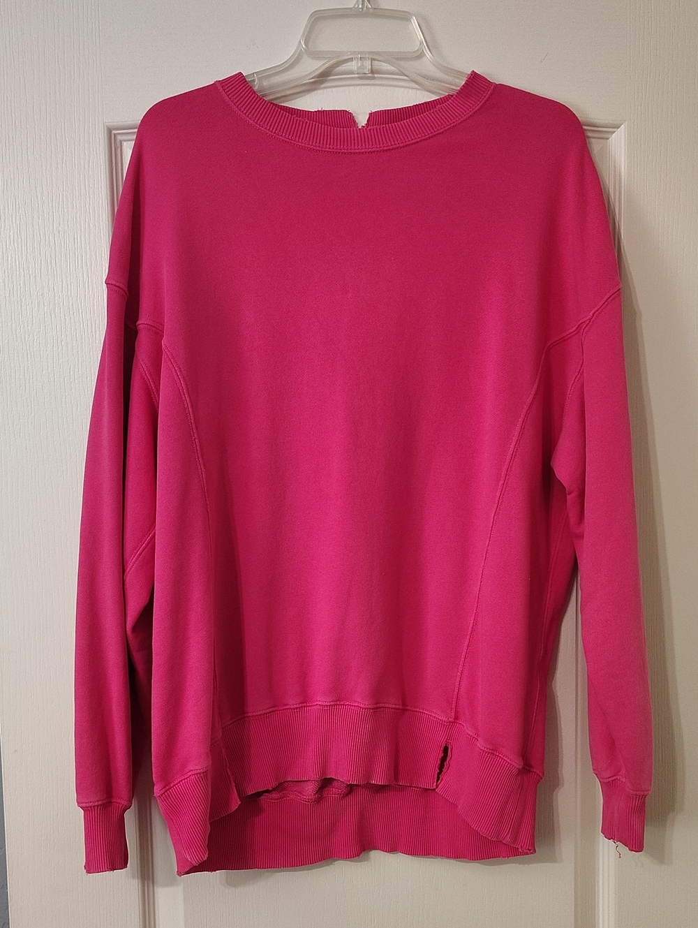 aerie Women's Crewneck Sweatshirt in Bright Pink